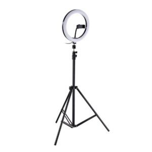 Aro de luz 33 cm con trípode extensible