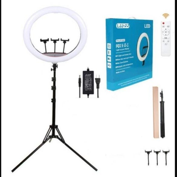 Aro de luz 56 cm profesional con trípode