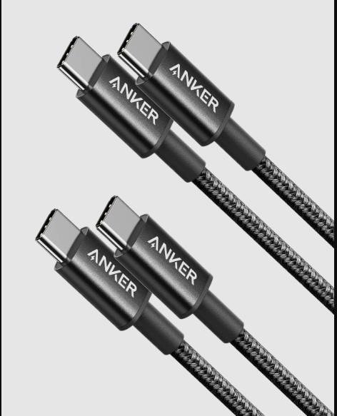 Cable USB-C a USB-C 1 m Anker nailon trenzado 60W transferencia de datos