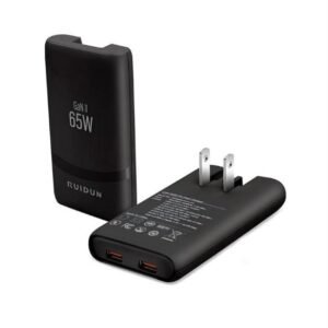 Cargador de pared 65W USB-C GaN doble puerto para portátil y celular