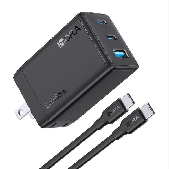 Cargador de pared 1Hora 65W GaN 3 en 1